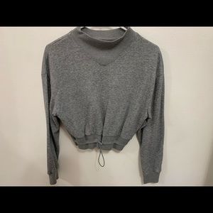 Gray sweater shirt